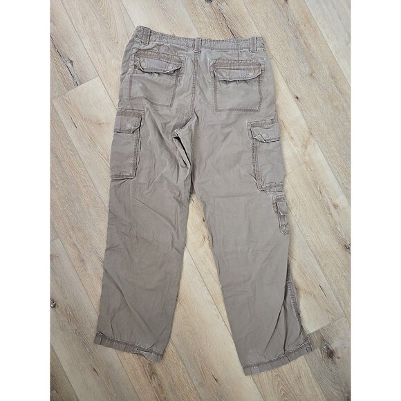 Eddie Bauer Beige Khaki Cargo Pants Mens 34x31 Hiking Pockets Gorpcore Utility - Picture 5 of 8
